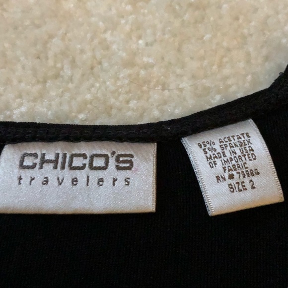 Posh show.   Chico ladies deep v neck, sleeveless top.​ - Picture 3 of 6